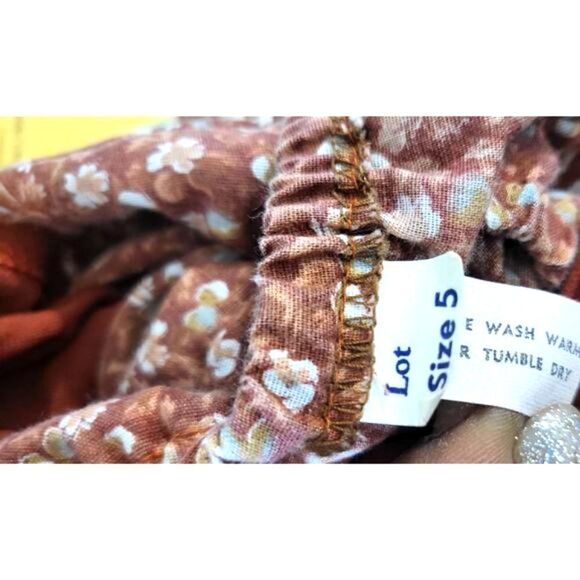 Vintage 2 pc flowery dress - Picture 5 of 6
